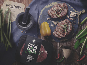 Premade Scenes For Food Products – Free PSD