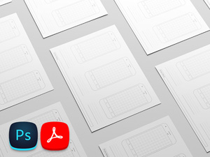 Printable Google Nexus Pixel Grid Template: Free PSD