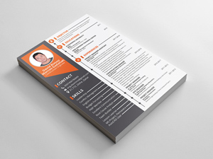 Printable Resume Template: Free PSD