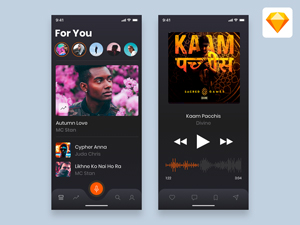 Rap Music App Concept by Omar Faizan