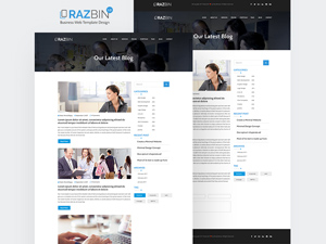 Razbin Digital Agency Website Template: Free PSD
