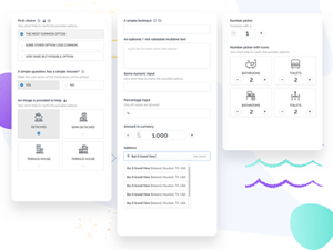 Real Estate App Form Elements by Adrian Stefan