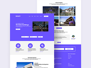 Real Estate PSD Website Template