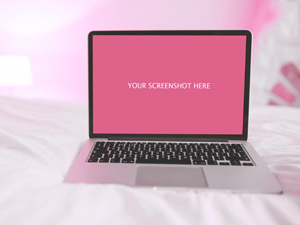 Realistic 2018 MacBook Mockup: Free PSD