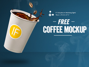 Realistic Coffee Mockup: Free PSD