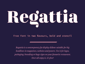 Regattia Font – Free Serif Typeface