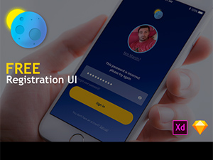 Adobe XD Registration UI Kit