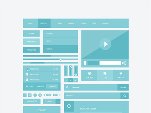 Responsive User Interface Kit – Free PSD