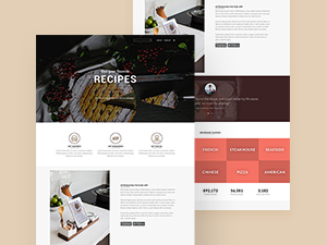 Restaurant Food Landing Page Template – Free Resource