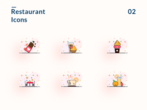 Restaurant Icons – Free Sketch