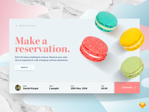 Restaurant Reservation Concept – Sketch Resource