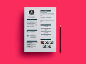 Resume/CV Template: Free PSD
