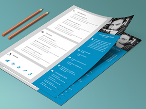 Resume/CV With Cover Letter & Protfolio : Free PSD