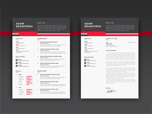 Resume Mockup – PSD Freebie