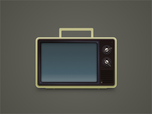 Retro TV Icon – Sketch Freebie