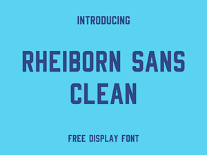 Rheiborn Sans Clean – Free Typeface