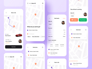 Ridesharing App UI