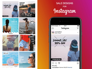 Sale Designs for Instagram UI Template & Mockup – PSD Freebie