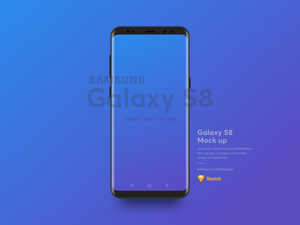 Samsung Galaxy S8 Mockup – Sketch Freebie