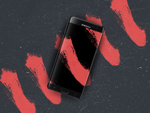 Samsung Note 7 Edge Mockup – PSD Freebie