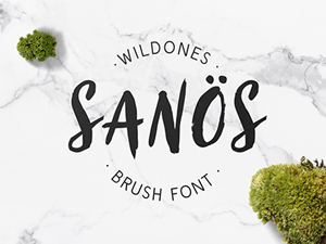 Sanös Font – Free Brush Script Typeface