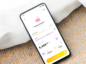 Savings Account iOS App Design: Free PSD