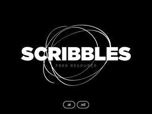 Scribbles Set for Adobe XD and Illustrator