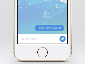 Send Message Interaction – Sketch & Flinto