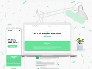 Services Website Template – Free PSD