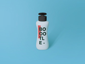 Shampoo Bottle Mockup – Free PSD