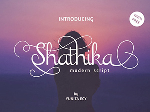 Shathika Font – Modern Script Typeface