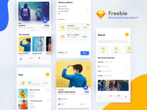 Shop UI Kit – Sketch Freebie