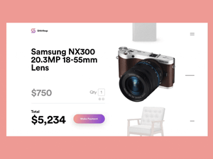 Shopping Cart UI & Interaction – Sketch Resource