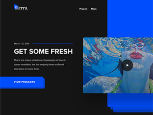 Sierra – Adobe XD Personal Portfolio Template