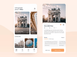 Sightseeing Assistant App UI