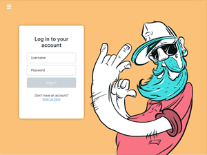 Sign Up Form Concept made in Sketch