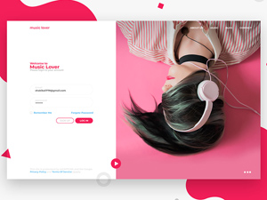 Sign Up Form Template – Free PSD