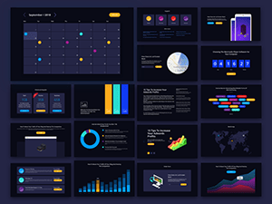 Simple and Dark UI Kit – Sketch Resource
