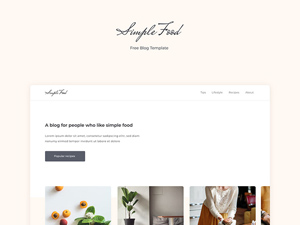 Responsive Food Blog Template