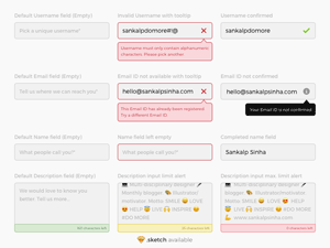Simple, Functional & Multi-state Input Fields