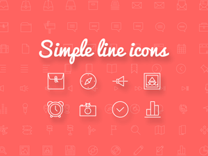 Simple Line Icons – 100+ Free Icons