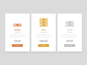 Simple Pricing Table Design – PSD Freebie