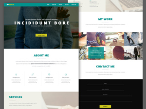 Single Page Portfolio – Free Resource