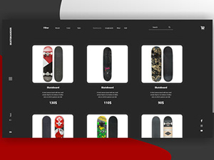 Skateboarder – Free Adobe Xd UI Kit