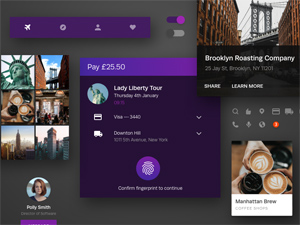 Adobe XD UI Kit – Sky