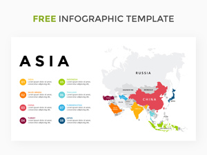 Asia Map Keynote Slide