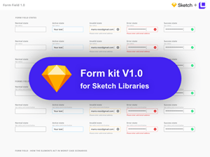 Smart Form Fields Kit 1.0 for Sketch