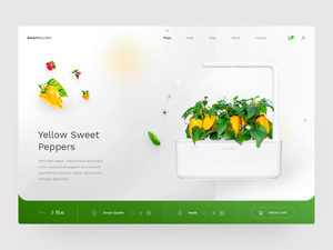 Smart Garden Website Template for Sketch