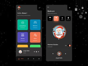 Smart Home App Dark UI
