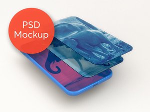 Smartphone Multiscreen Perspective Mockup – Free Resource